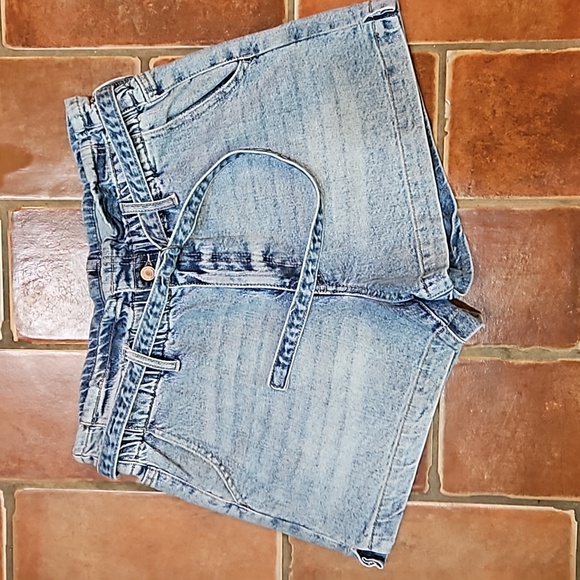 KanCan Pants - Kancan 90s High Rise Belted Denim Shorts